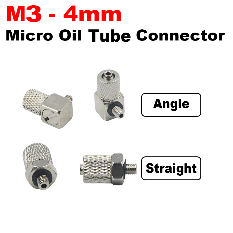Hobby Rc Van - 4ชิ้นตัวต่อ M3-4mm สำหรับท่อน้ำมันไฮดรอลิกและรถเทรลเลอร์ RC รุ่นของเล่นรถเทรลเลอร์