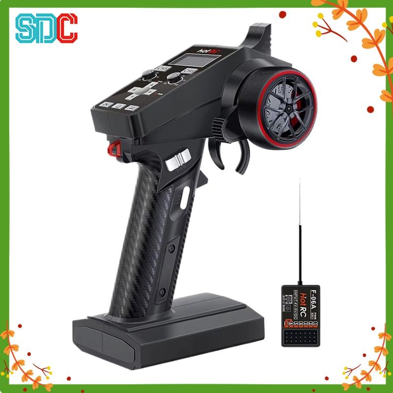 Radio Transmitter 6Ch - HOTRC CT-6A 2.4GHz 6CH รีโมทคอนโทรลระบบวิทยุเครื่องส่งสัญญาณจอแสดงผลหน้าจอ LCD