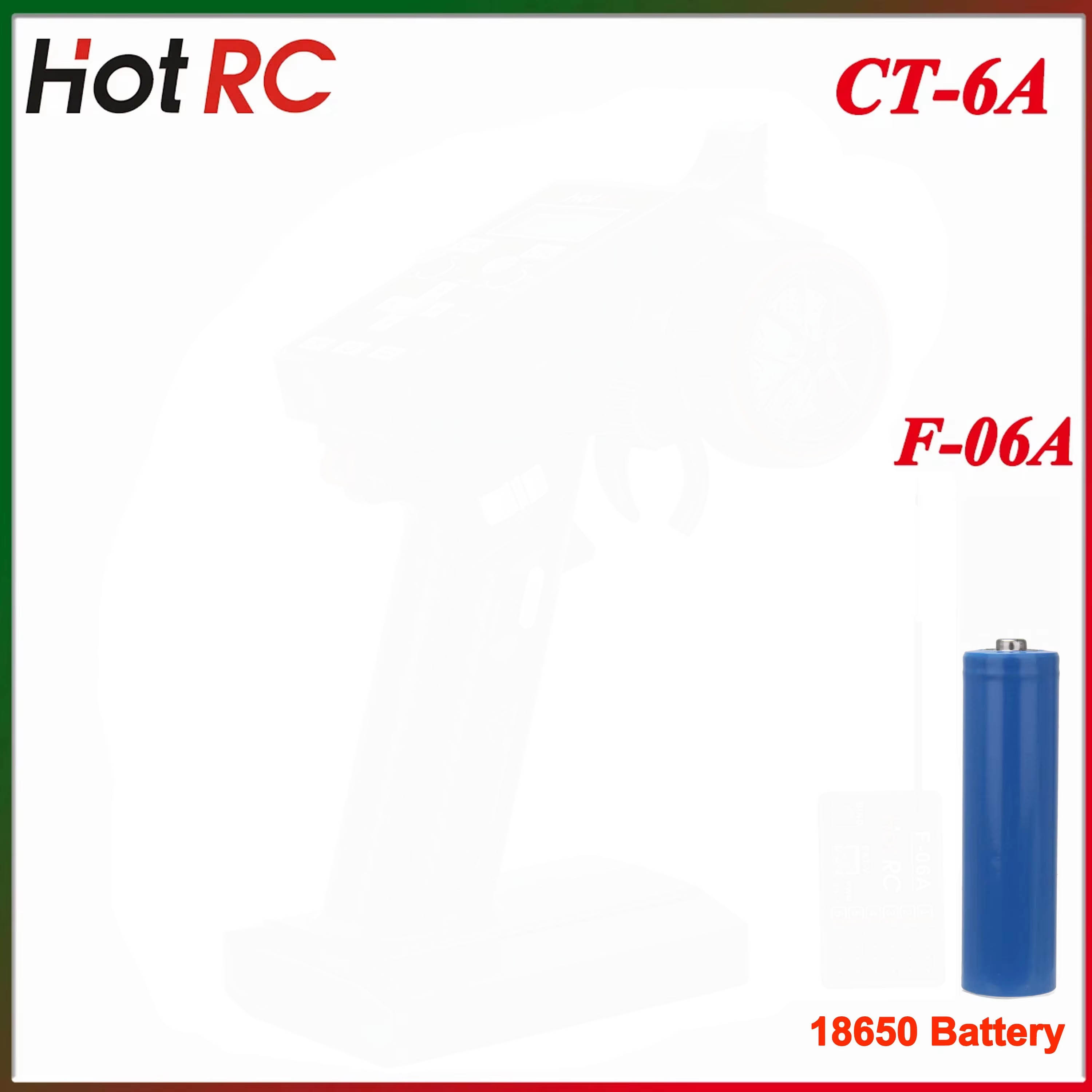 Radio Transmitter 6Ch - HotRC CT-6A 2.4G 6CH 6 ช่องสัญญาณ