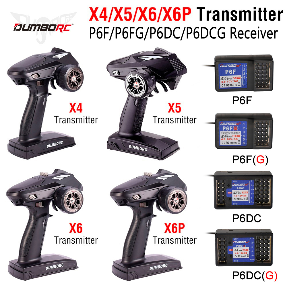 Radio Transmitter 6Ch - DUMBORC X6P 6CH 2.4G RC วิทยุ