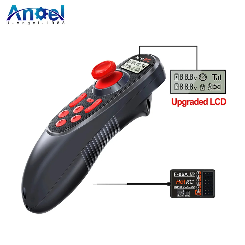 Radio Transmitter 6Ch - HOTRC DS-600 6CH 2.4GHz เครื่องส่งสัญญาณวิทยุรีโมทคอนโทรลพร้อม DS