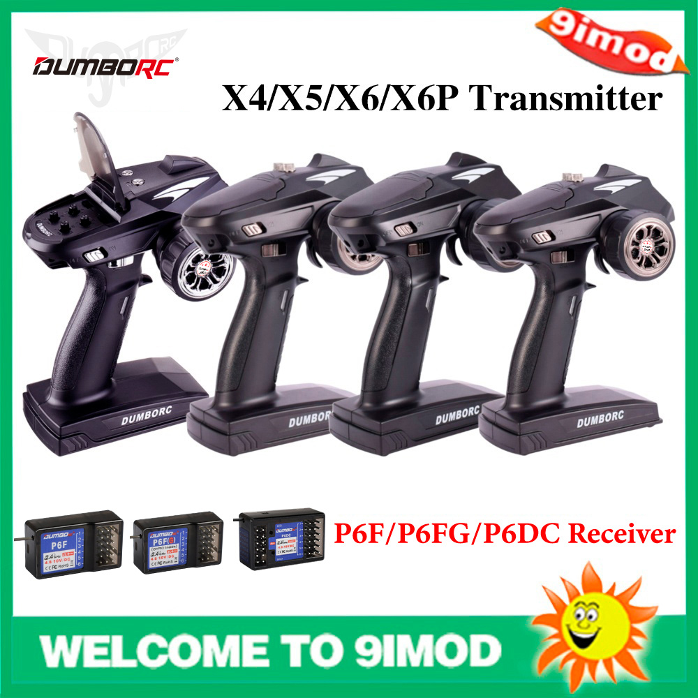 Radio Transmitter 6Ch - DUMBORC X6P 6CH 2.4G RC เครื่องส่งสัญญาณวิทยุพร้อมตัวรับสัญญาณ
