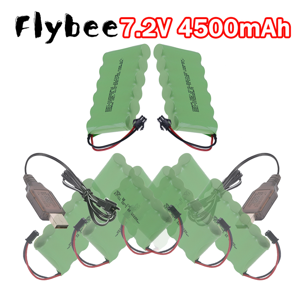 Rc Hobby Trucks - แบตเตอรี่ AA 4500mAh แบบชาร์จใหม่ได้ 7.2V NiMH