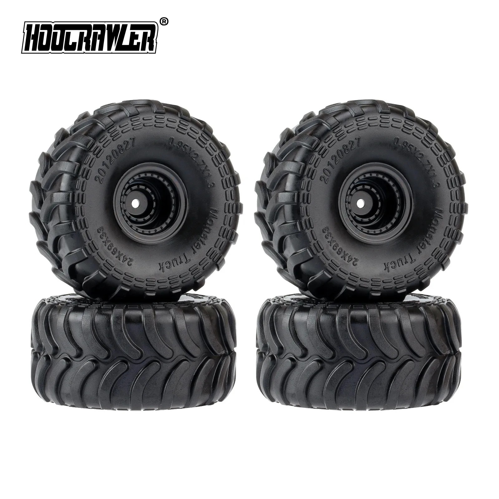 Rc Hobby Trucks - 4pcs รถบรรทุกมอนสเตอร์ยางล้อขอบ 1:24 RC รถยางสําหรับ Axial