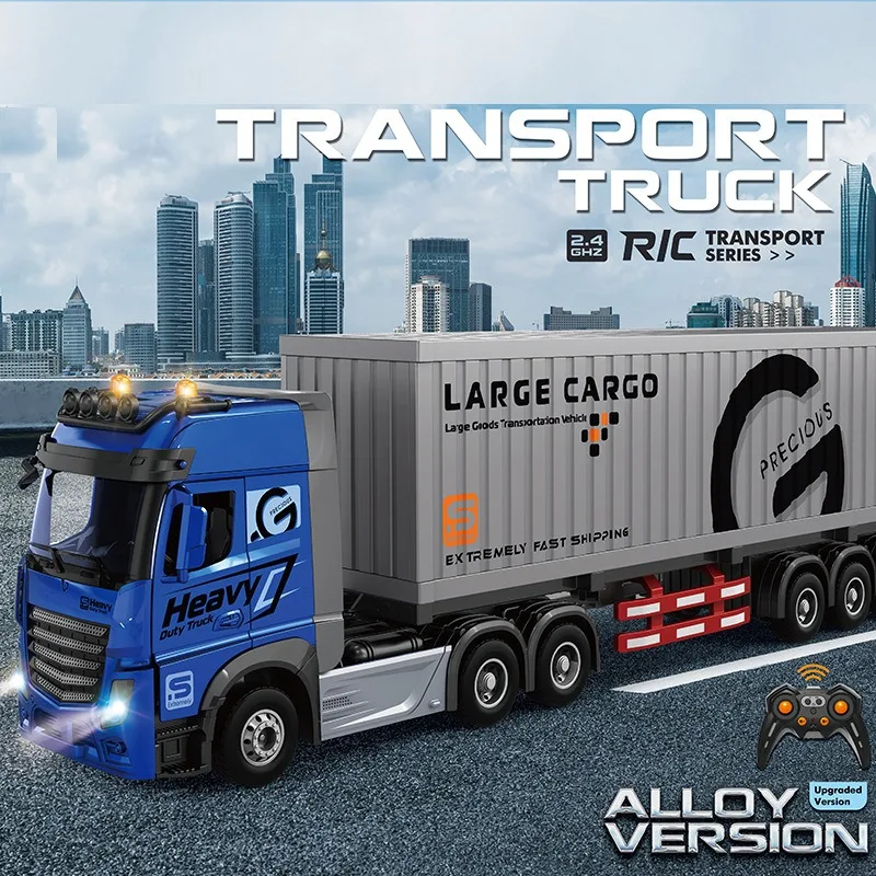 Hobby Rc Van - รถบรรทุกตู้คอนเทนเนอร์ RC ขนาดใหญ่ mobil RC 9CH