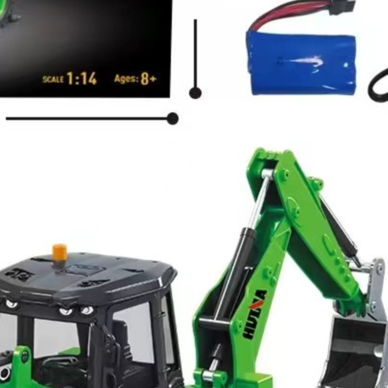 Rc Excavator Hobby - รถขุดตักดินบังคับวิทยุ HUINA 1/14 รุ่น 1579 ขนาด