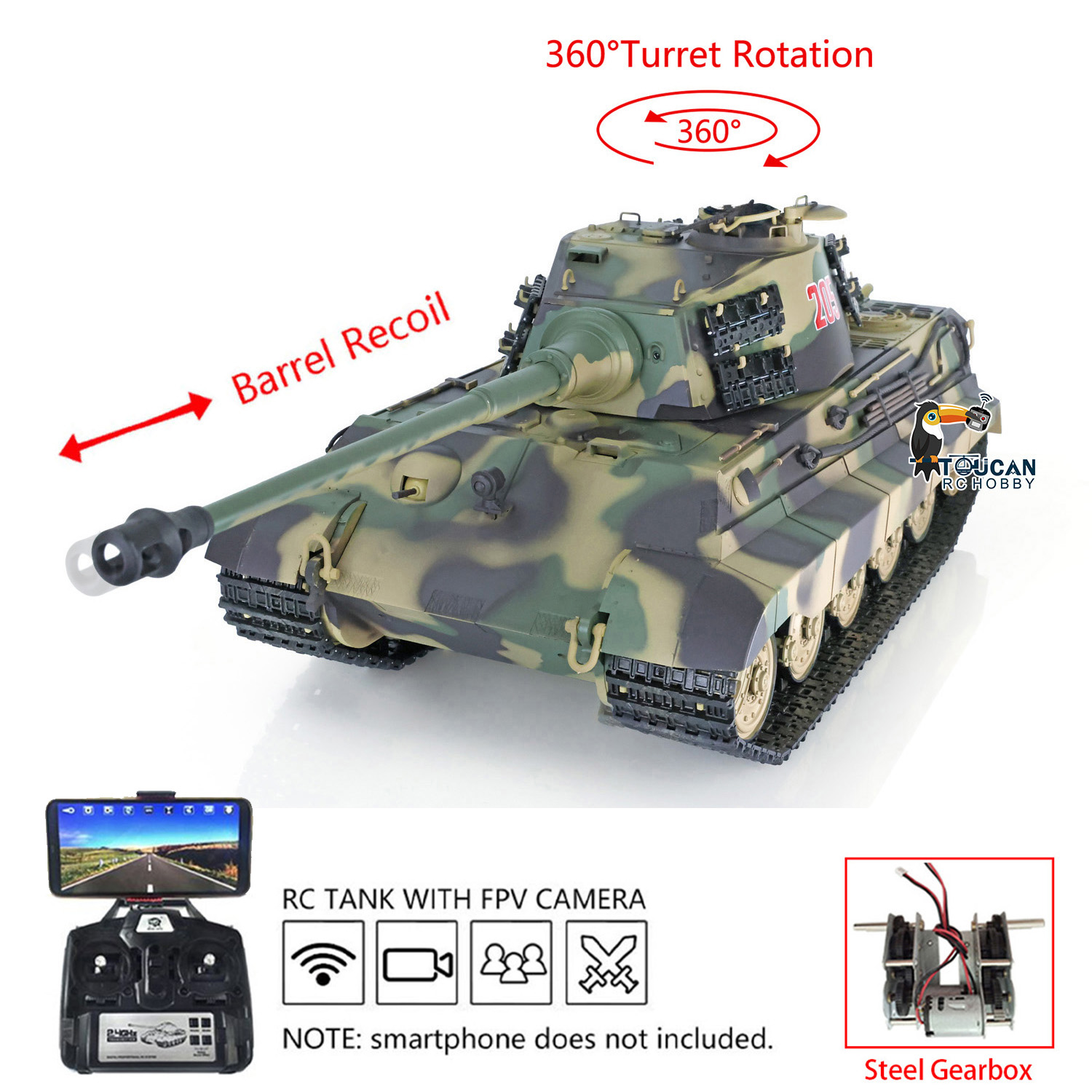 รถถังของเล่น Heng Long RC Panz - Rc Hobby Kings บทวิจารณ์และราคา