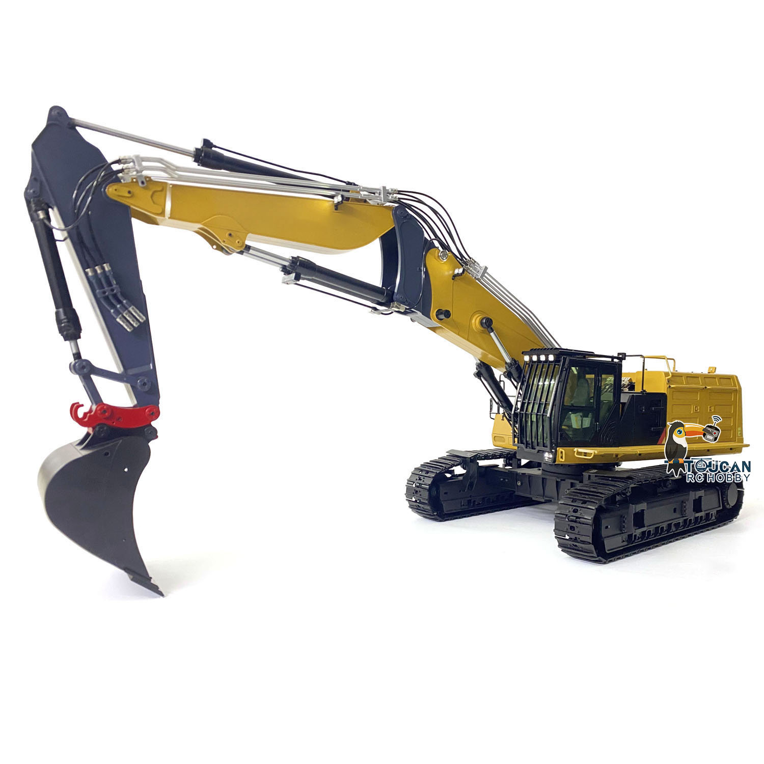 374 1/14 RC ไฮดรอลิกรถขุดโลหะ  - Rc Excavator Hobby บทวิจารณ์และราคา