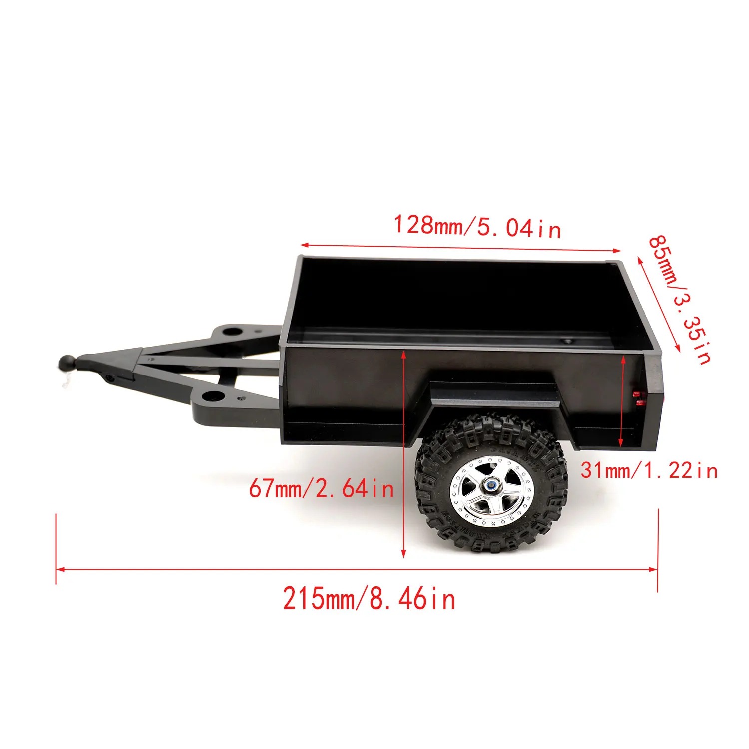 รถพ่วงบรรทุกด้านหลัง 2 ล้อ / 4 - Hobby Rc Van บทวิจารณ์และราคา