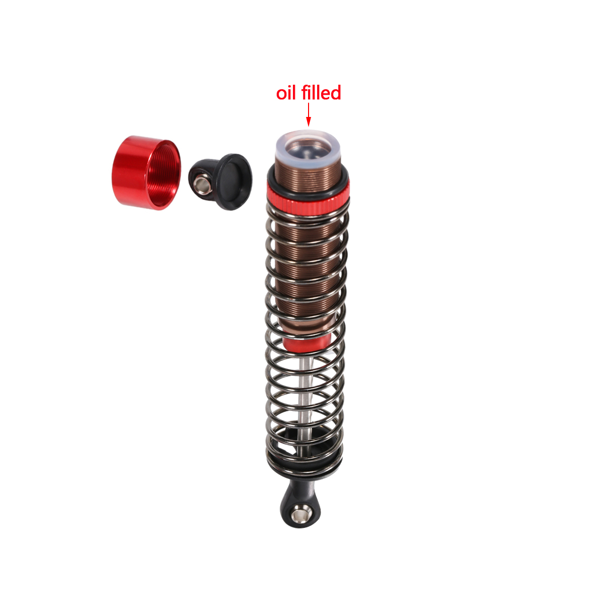4Pcs ปรับเติมน้ํามัน Shocks 52 - Rc Hobby Trucks บทวิจารณ์และราคา