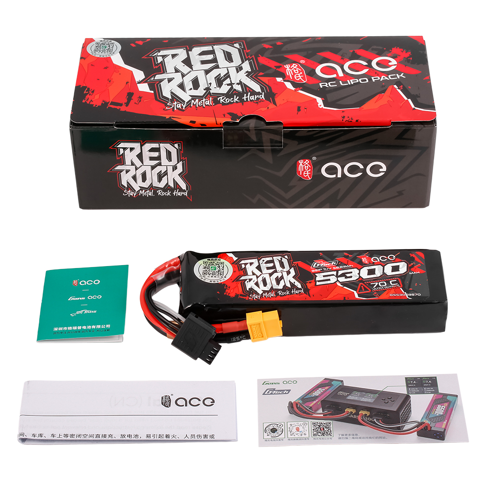 G-TECH ACE RedRock 5300mAh 70C - Rc Hobby Tech บทวิจารณ์และราคา
