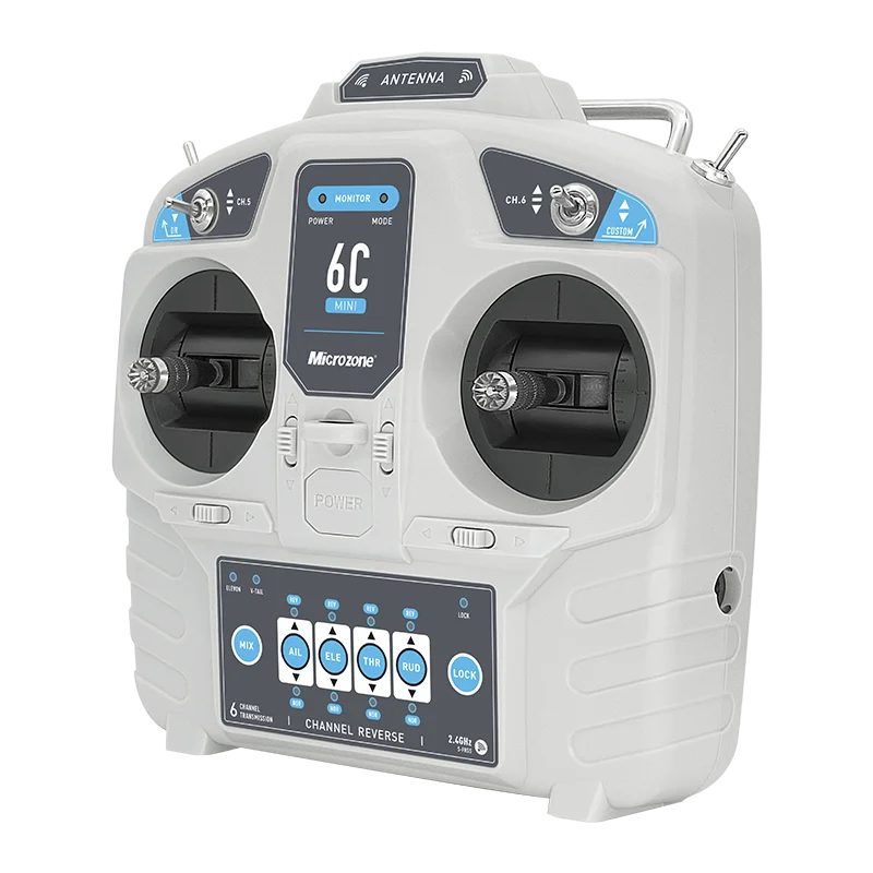 ไมโครโซน MC6C V2ขนาดเล็ก2.4G เ - Radio Transmitter 6Ch บทวิจารณ์และราคา