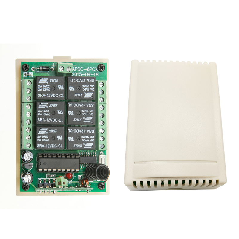 สวิตช์ไฟ LED ไร้สาย 2000m DC12 - Radio Transmitter 6Ch บทวิจารณ์และราคา