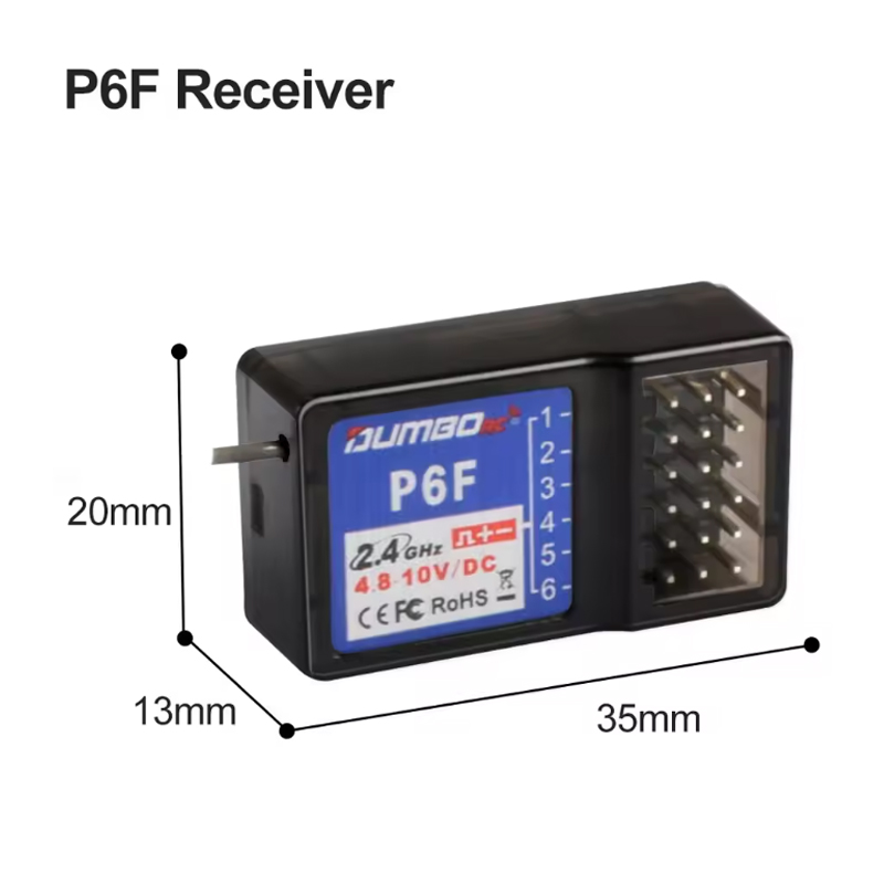 DUMBORC P6F/P6FG/P6DC/P6DCG 2. - Radio Transmitter 6Ch บทวิจารณ์และราคา